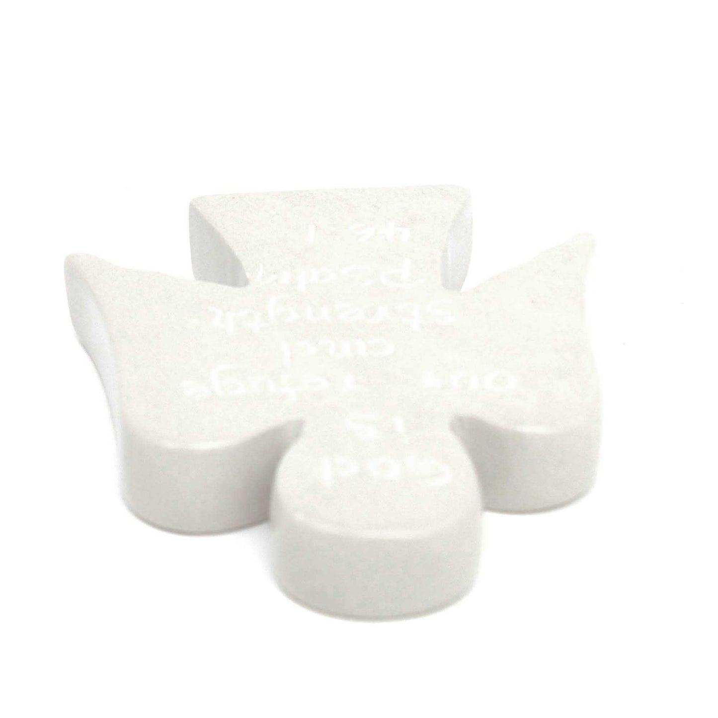 Fichas devocionales de ángel con inscripciones de salmos, juego de 2