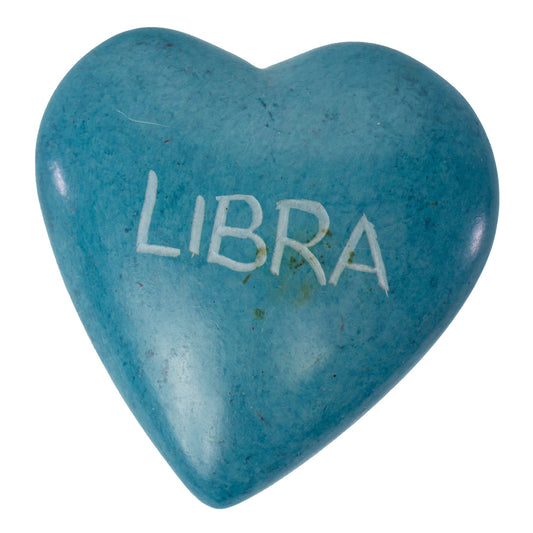 Corazones de esteatita del zodÃaco, paquete de 5: LIBRA