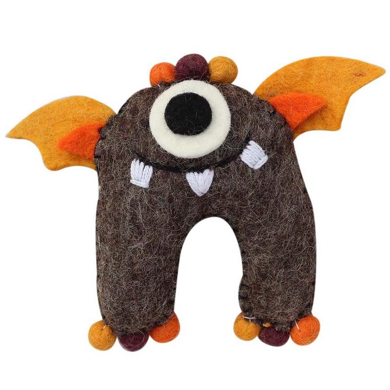 Almohada de hada de los dientes de fieltro- Monstruo de la Tierra
