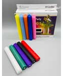 Velas con timbre surtidas de 1/2" - Paquete de 20 - Multicolor