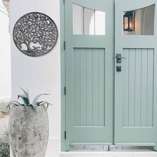 Arte de pared del árbol tormentoso de la vida - Croix des Bouquets