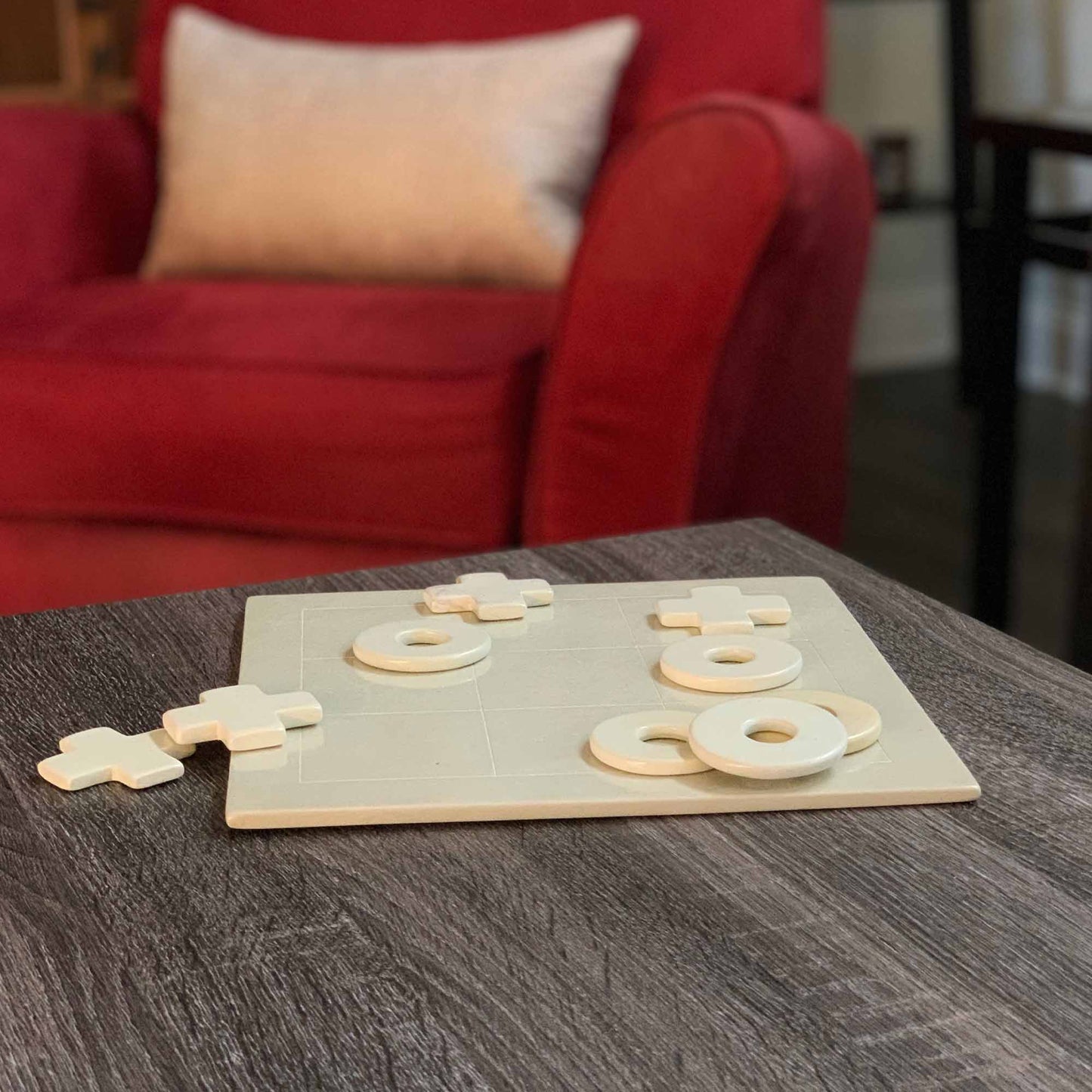 Handcarved Soapstone Tic-Tac-Toe Game Set -Fair Trade-Kenya