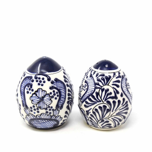 Especieros de cerámica hechos a mano Encantada, flor azul