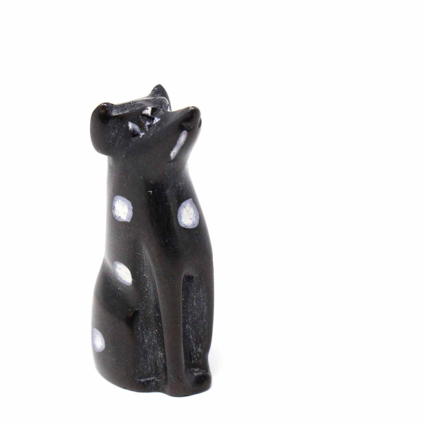 Hand-Carved Soapstone Tiny Dogs - Assorted Pack of 5 Colors