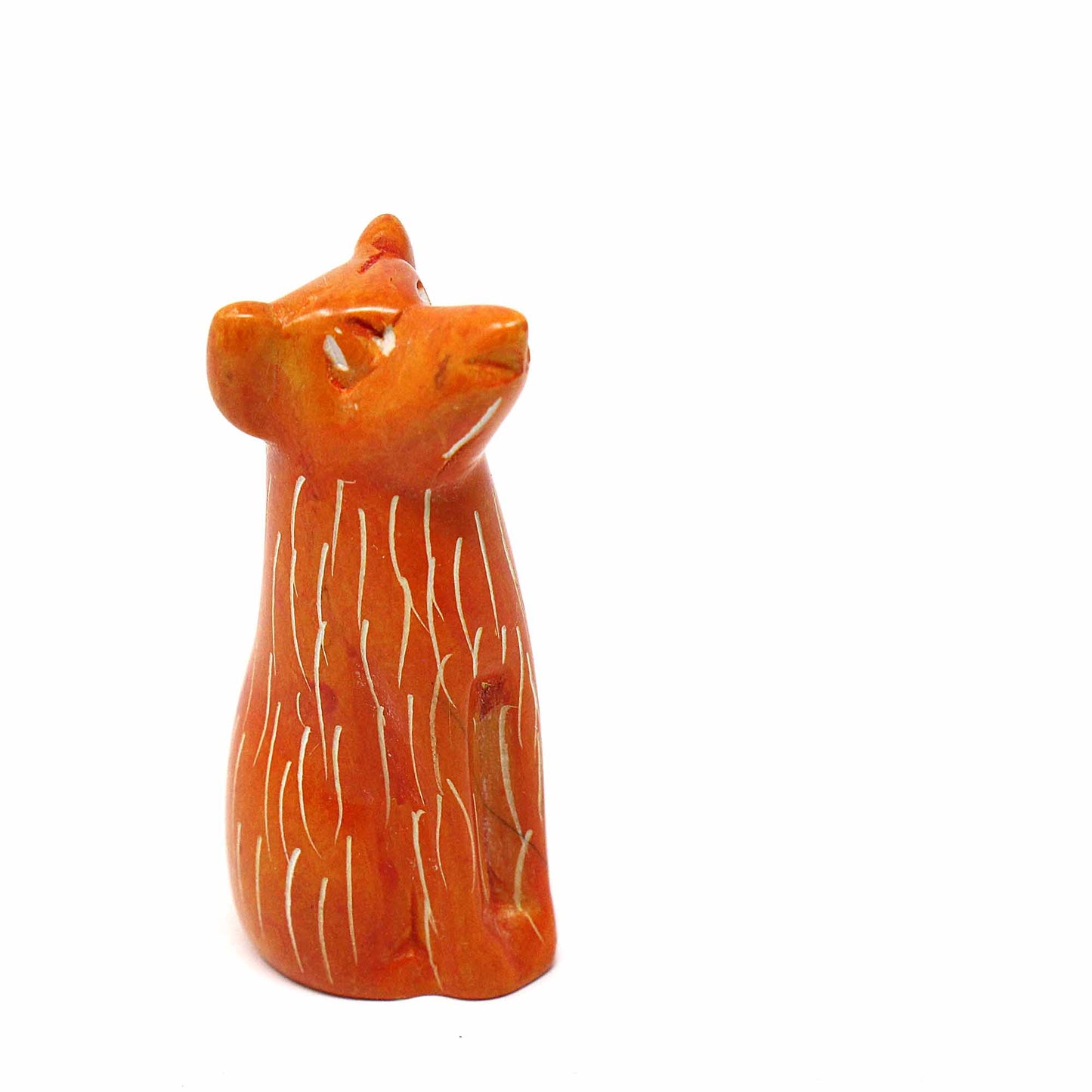 Hand-Carved Soapstone Tiny Dogs - Assorted Pack of 5 Colors