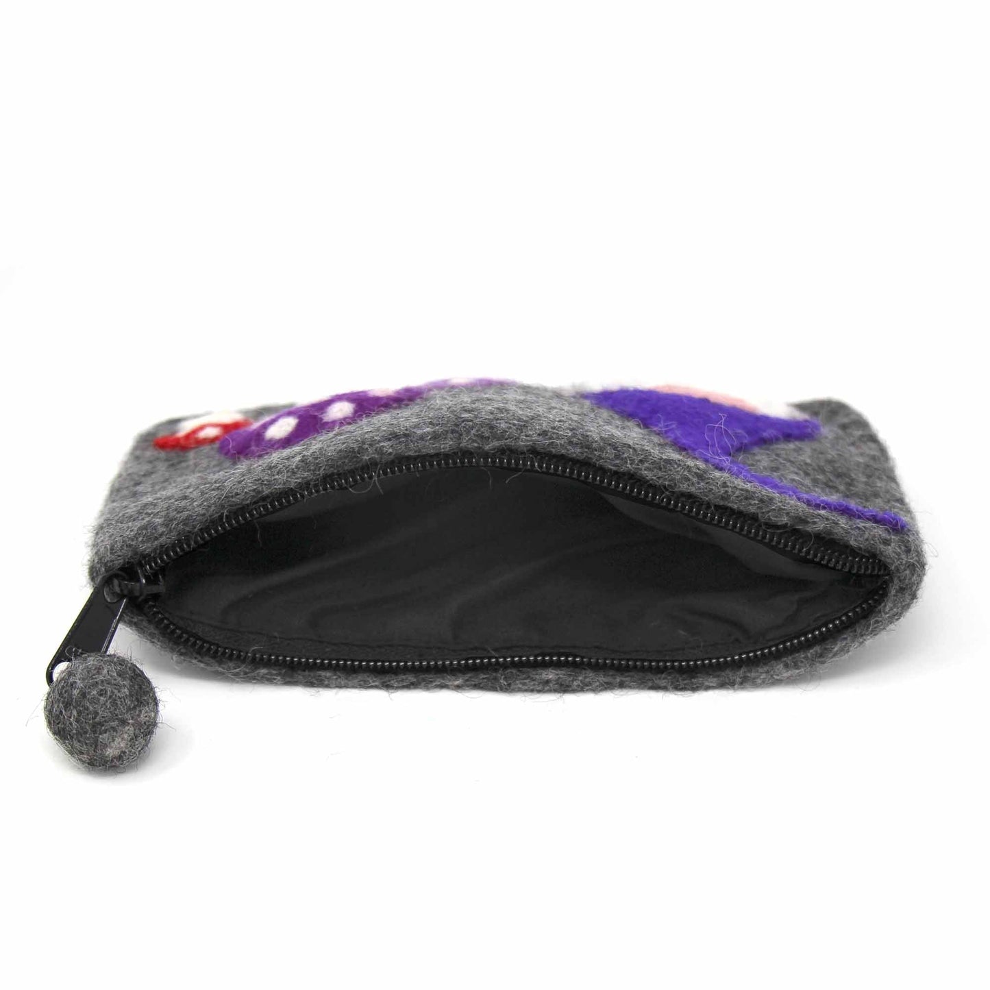 Fieltro hecho a mano: Bolsa de gnomos y setas