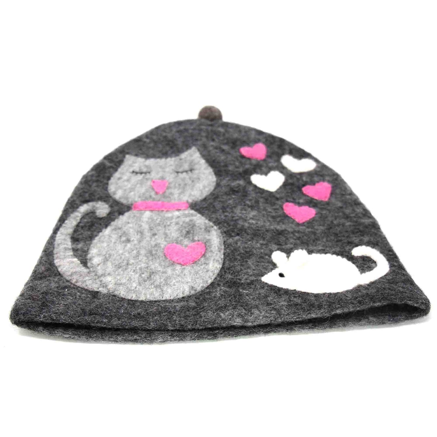 Fieltro hecho a mano: Cat Tea Cozy