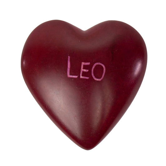 Corazones de esteatita del zodíaco, paquete de 5: LEO