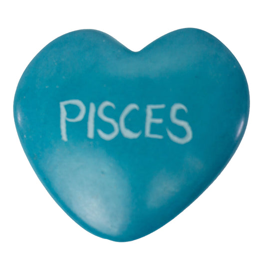 Corazones de esteatita del zodÃaco, paquete de 5: PISCIS
