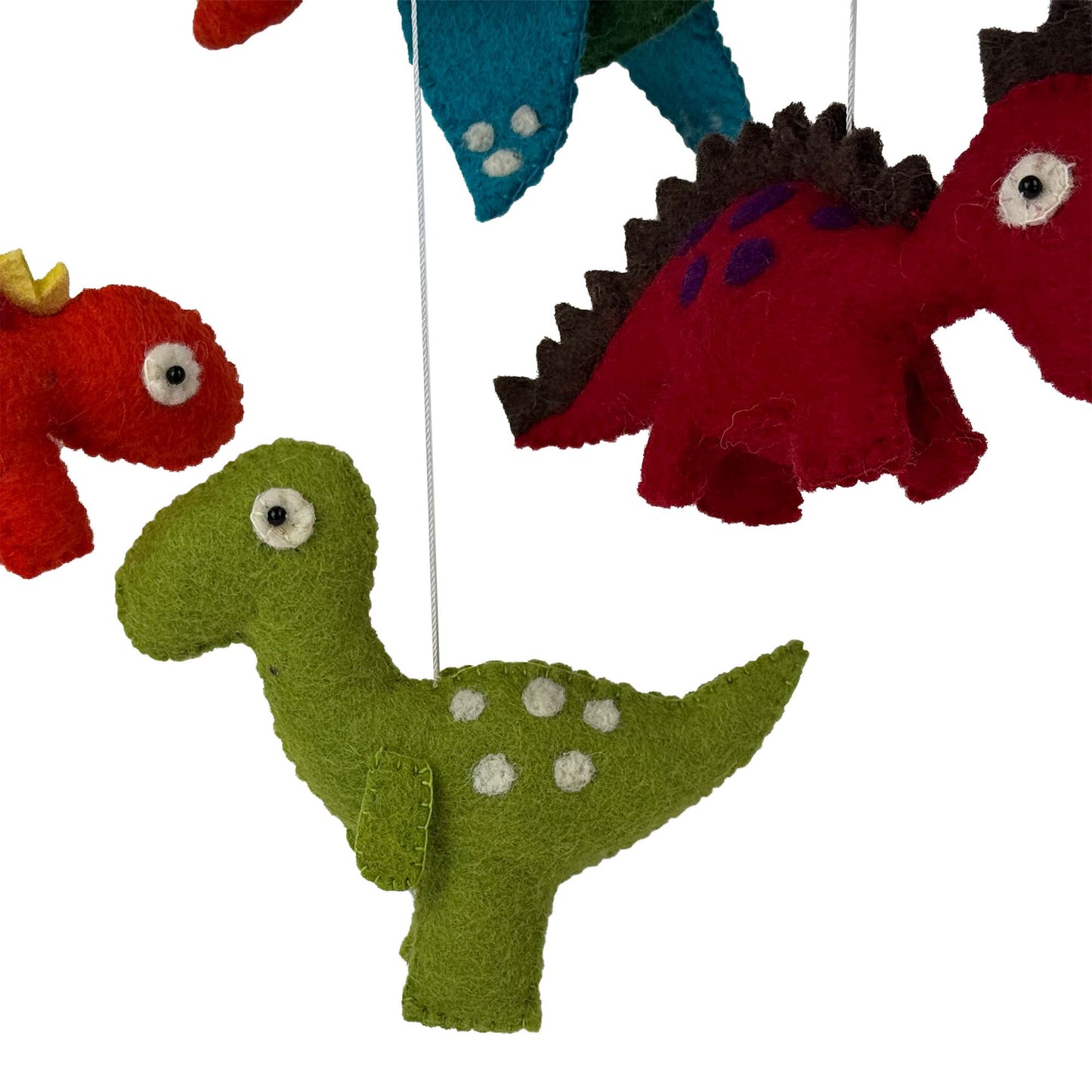Dinosaur Volcano Nursery Felt Mobile