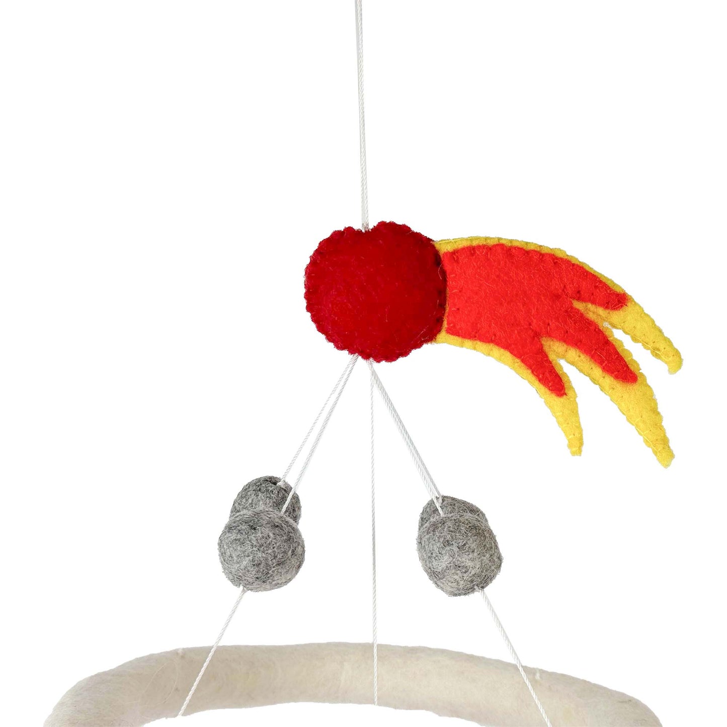Dinosaur Volcano Nursery Felt Mobile