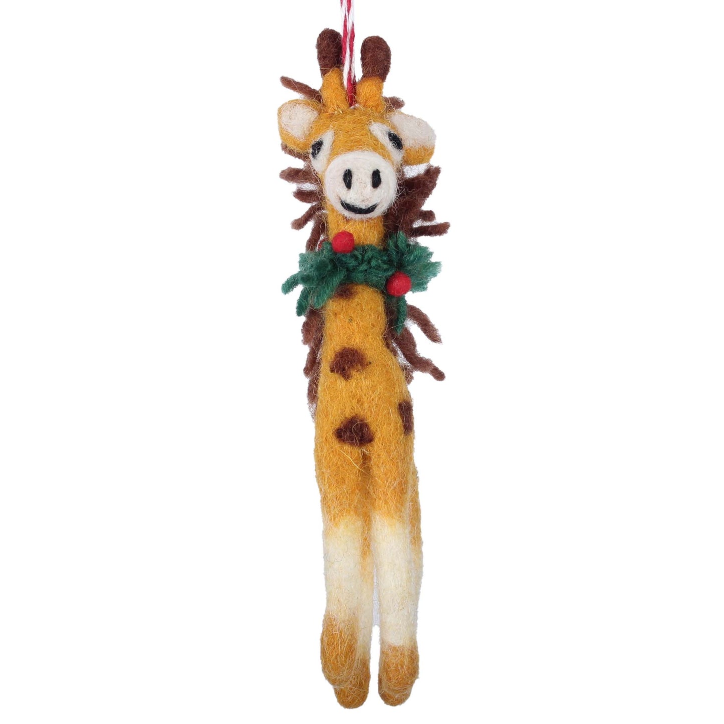 Handmade Felt Christmas Tree Ornament- Giraffe