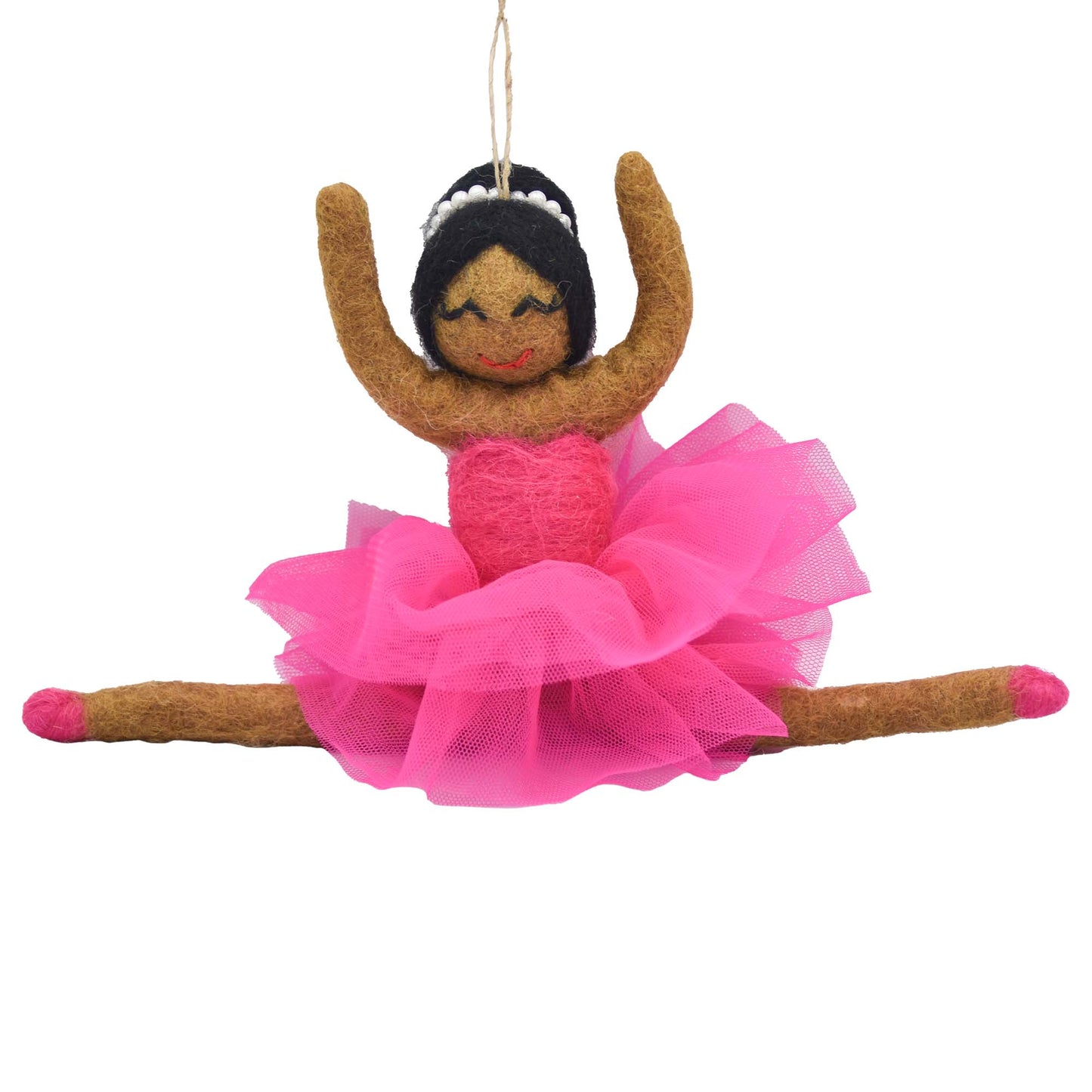 Ballerina Felt Ornament, Raven