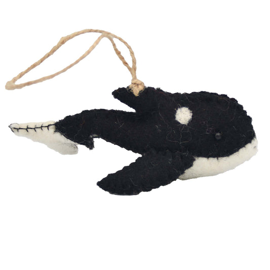 Orca Felt Ornament