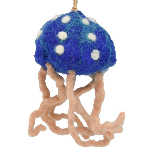 Jellyfish Felt Ornament