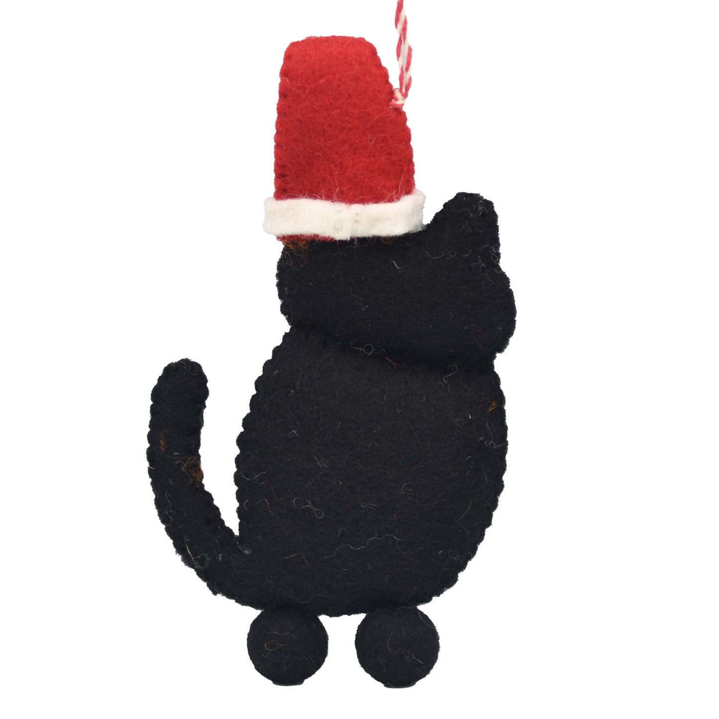 Black Calico Cat Felt Ornament
