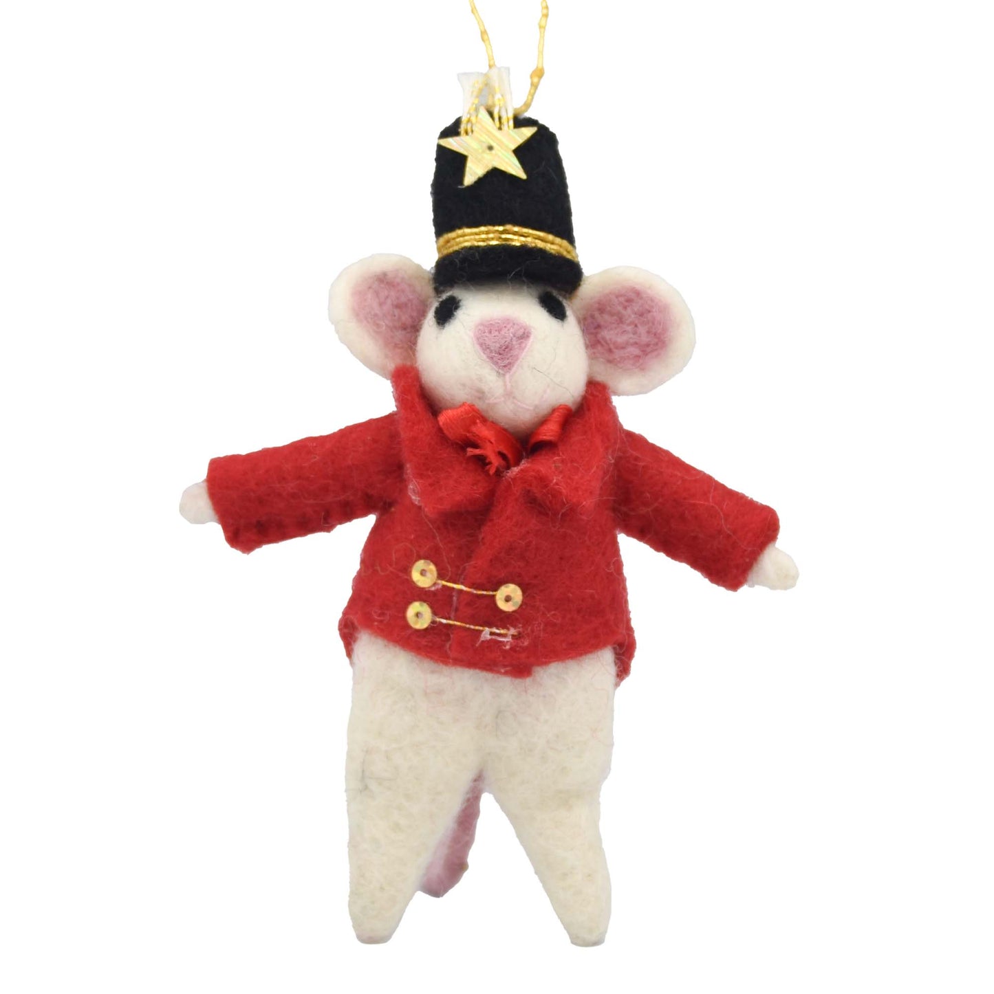 Showman Mouse Felt Ornament