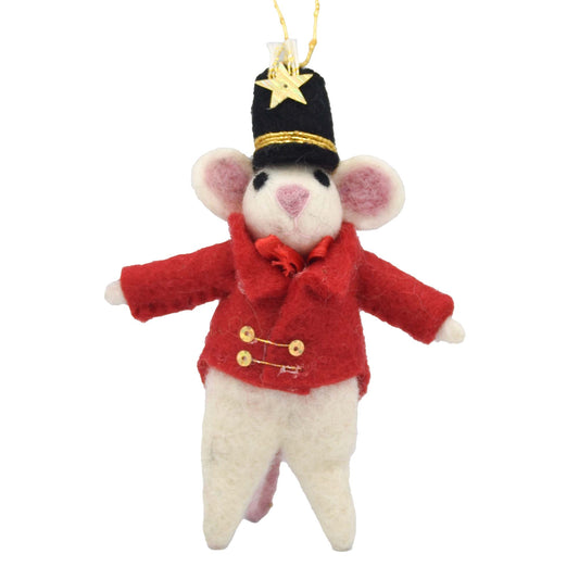 Showman Mouse Felt Ornament