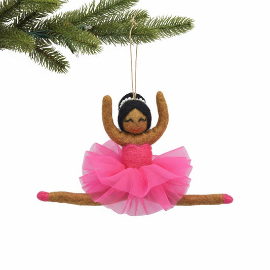 Ballerina Felt Ornament, Raven