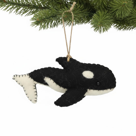 Orca Felt Ornament