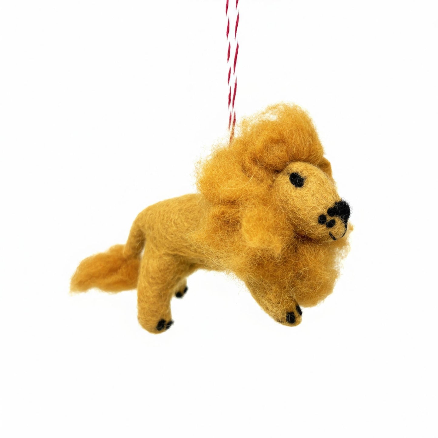 Lion Felt Christmas Ornament