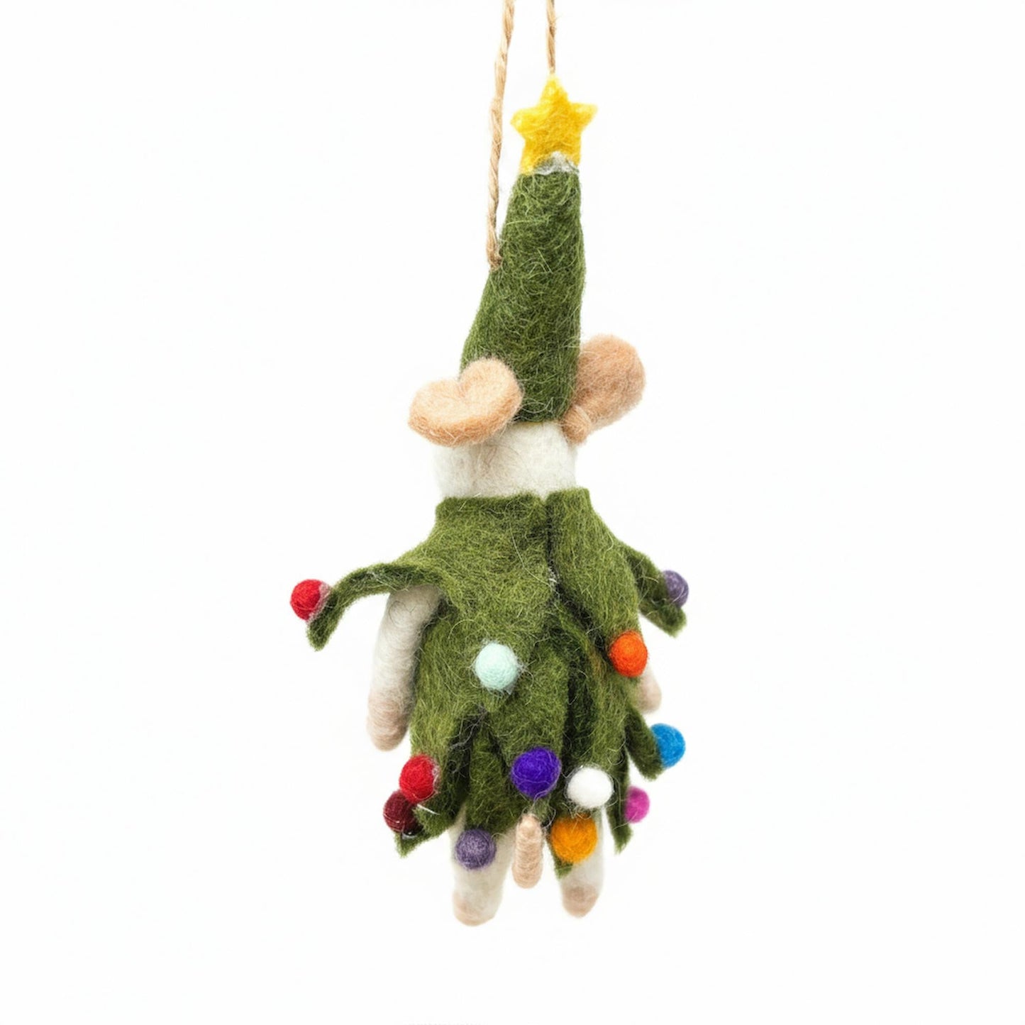 Christmas Spirit Mouse Felt Ornament