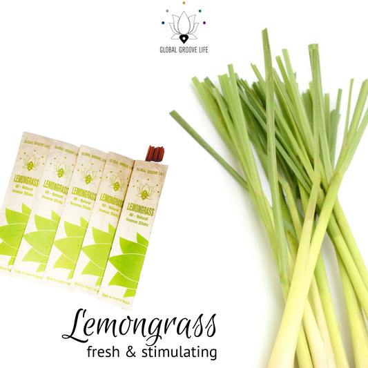 Lemongrass Incense Natural Aromatic Incense Sticks – 75 Count (5 packs of 15)