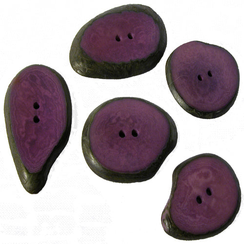 Small Hand-Dyed Tagua Nut Buttons-Vegetable Ivory- Lots of 5-10-15-20 Fair Trade-Ecuador