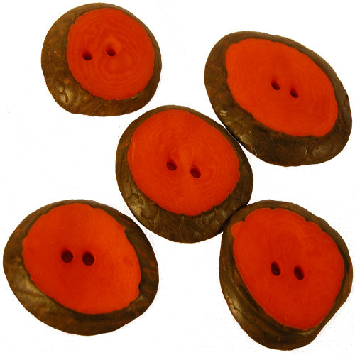 Small Hand-Dyed Tagua Nut Buttons-Vegetable Ivory- Lots of 5-10-15-20 Fair Trade-Ecuador