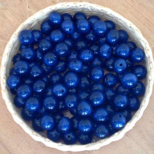 7MM Round Tagua Beads with 1.5mm Center Drilled Hole/ Fair Trade Vegetable Ivory-Ecuador