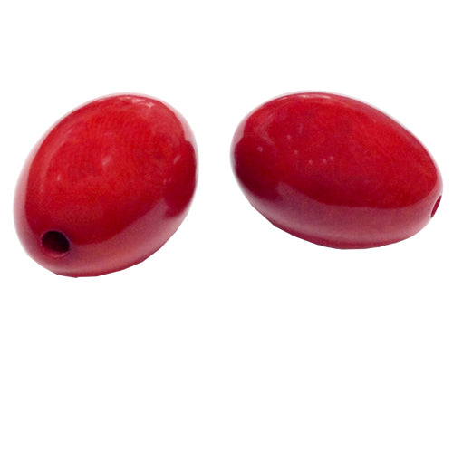 Tagua Barrel Beads-Round End-Dyed-Vegetable Ivory- 30mm Beads with 2.3mm Center Hole-Fair Trade