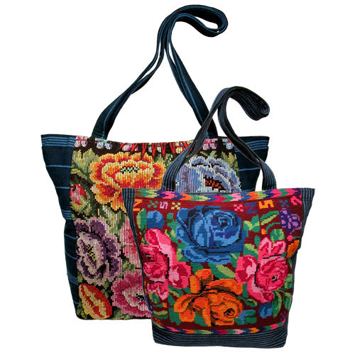 Recycled Huipil Shoulder Bag- Large Size-Fair Trade-Guatemala