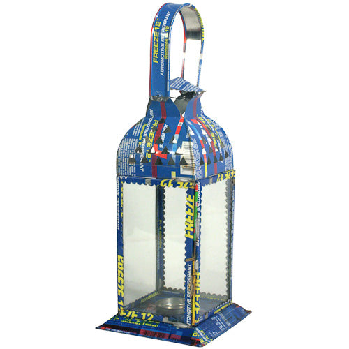 Square Candle Lantern made w/ Recycled Metal-Fair Trade-India