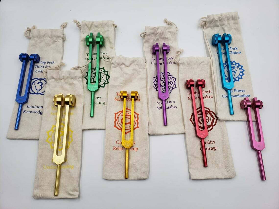 Tuning Fork-Root Chakra (red) 8 1/2" w/ Mallet- 194.18 Hz