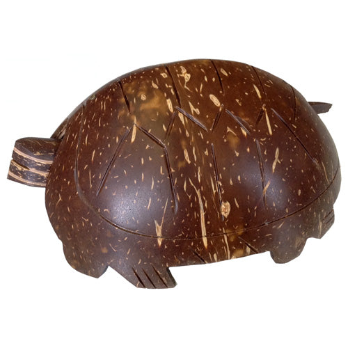hand carved bobblehead turtle with recycled coconut shell. fair trade product from the Philippines
made from eco-friendly, recycled materials