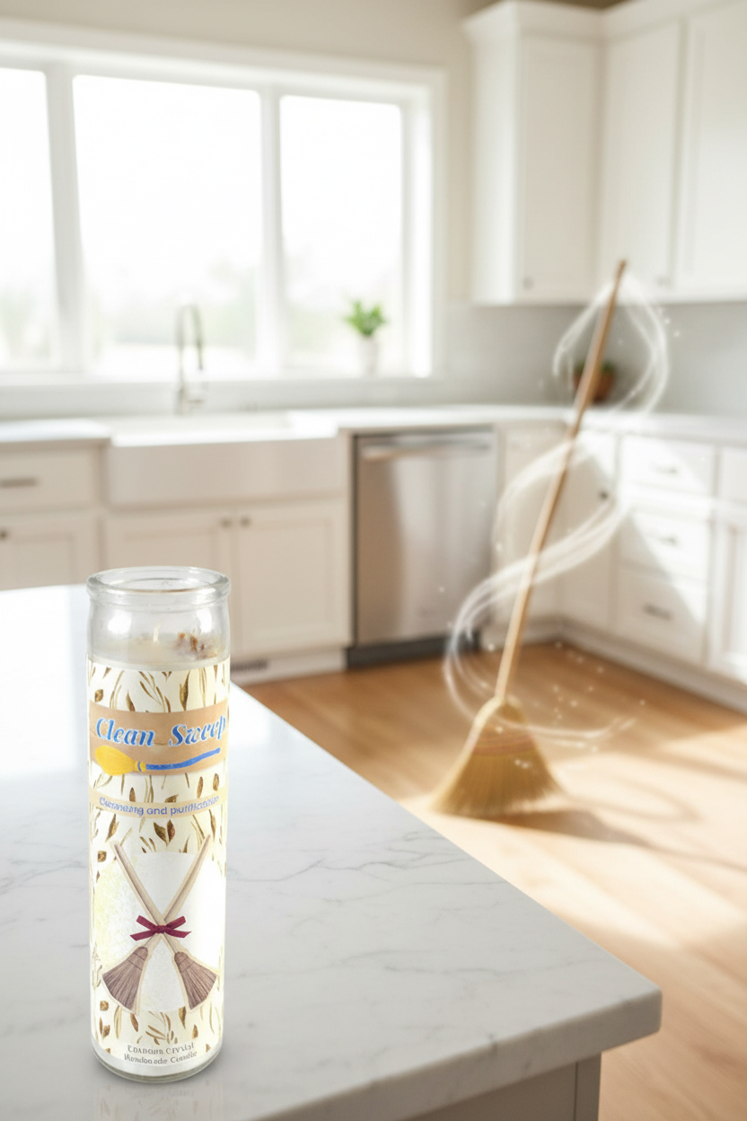 Clean Sweep Aromatic Jar Candle - White