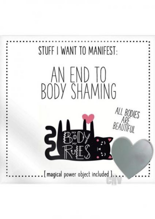 Manifestation Card & Magical Power Charm Gift Set- An End to Body Shaming