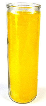 Tall glass container filled with yellow liquid