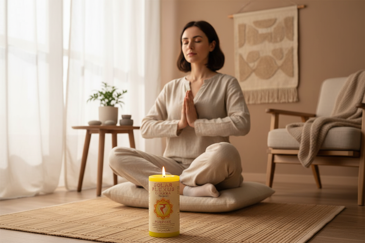 Chakra Pillar Candles-Chakra Colors- 3" x 6"