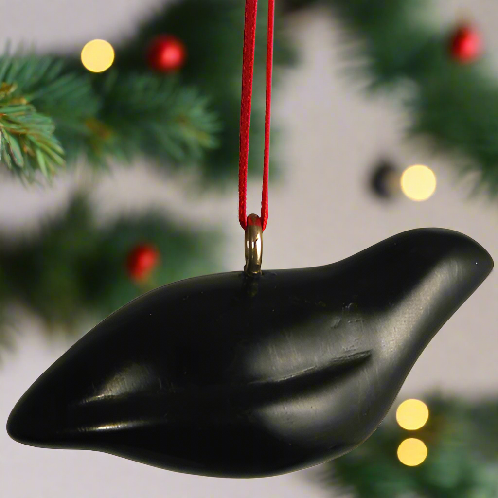 Adorno de paloma de carbón tallado a mano