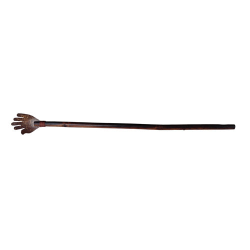handmade hand back scratcher made from recycled coconut shell from the Philippines and fair trade imported to lowcountryfairtrade.com