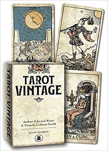 Tarot Vintage by Waite & Smith -Tarot Deck with Antiqued Linen Finish