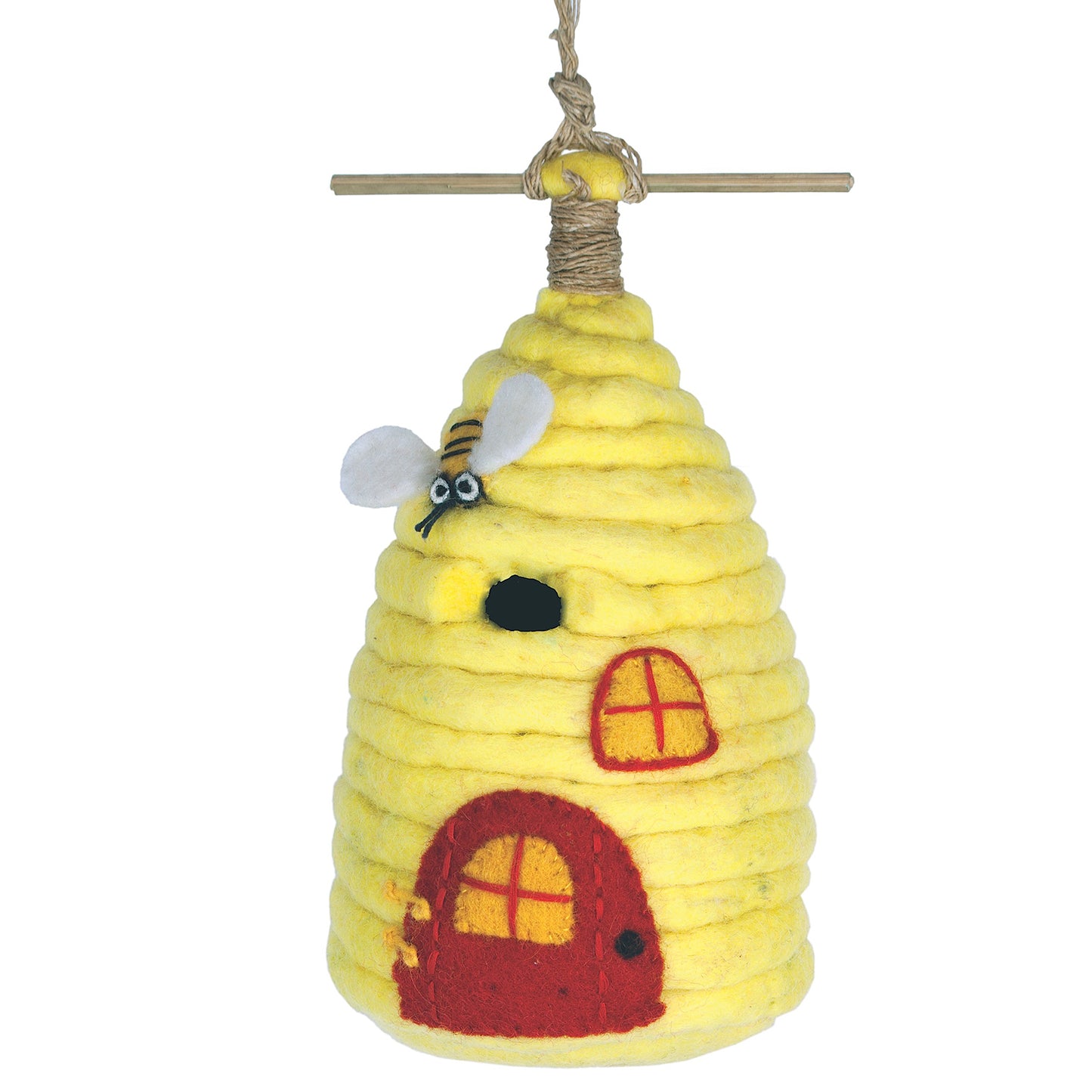 Felt Birdhouse - Honey House - Amarillo- Lanos salvajes