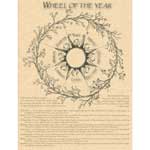 Wheel of the Year Parchment Print