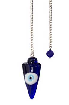 Evil Eye Pendulum- Blue/White