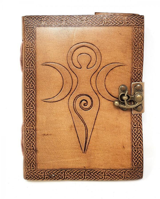 5" x 7" Goddess of Earth Embossed leather w/ latch