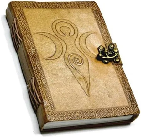 5" x 7" Goddess of Earth Embossed leather w/ latch