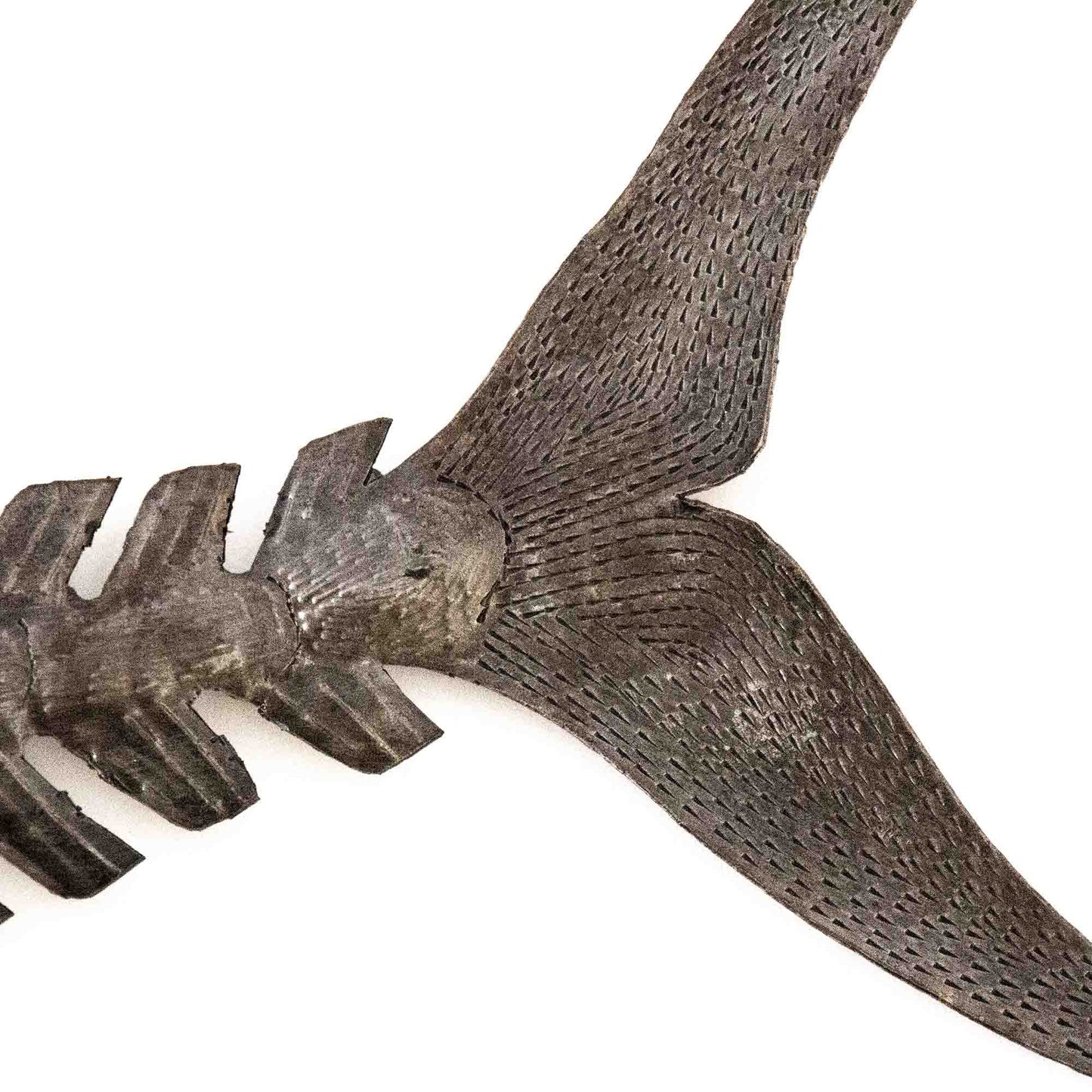Metal Fish Bones - Recycled Metal Wall Art - Croix des Bouquets