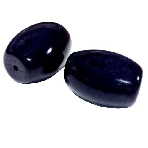 Flat End Tagua Barrel Beads-Dyed-Vegetable Ivory- 30mm Beads with 2.3mm Center Hole-Fair Trade