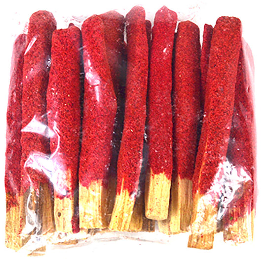 Palo Santo Sticks Dipped in Sandalwood Incense -Handmade-Set of 25 Sticks